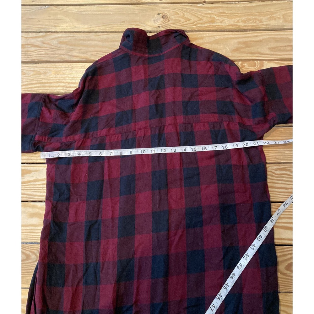 Madewell Button Up Check Tunic Top Size Medium Wo… - image 6